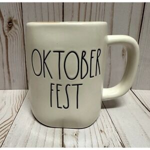 Rae‎ Dunn Halloween Mug Oktober Fest Fall Orange Large Lettering